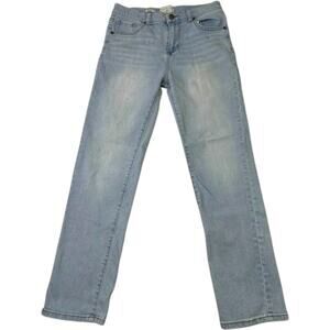 True Craft Straight Leg Jeans Womens 14 Light Wash Denim Cotton